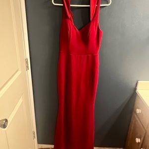 Red sequin heart dress size 7